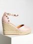Café Noir Wedges in roze voor Dames - Thumbnail 2