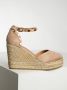 Café Noir Wedges in roze voor Dames - Thumbnail 2