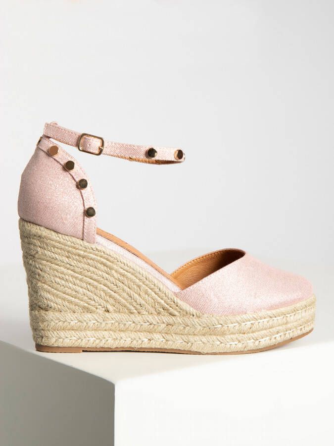 Café Noir Wedges in roze voor Dames - Foto 1
