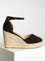 Café Noir Wedges in zwart voor Dames - Thumbnail 2