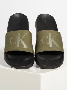 Calvin Klein Badslippers in groen voor Heren