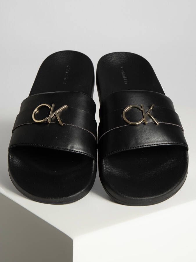 Calvin Klein Badslippers in zwart voor Dames