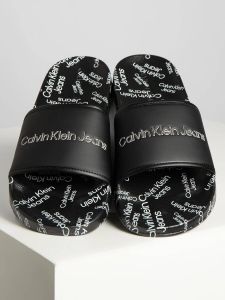Calvin Klein Badslippers in zwart voor Heren