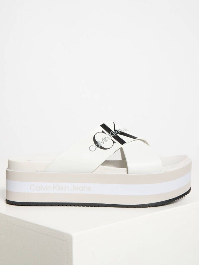 Calvin Klein Slippers in wit voor Dames