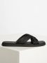 Calvin Klein Webbing Cross Sandal Sandalen Heren Zwart - Thumbnail 4