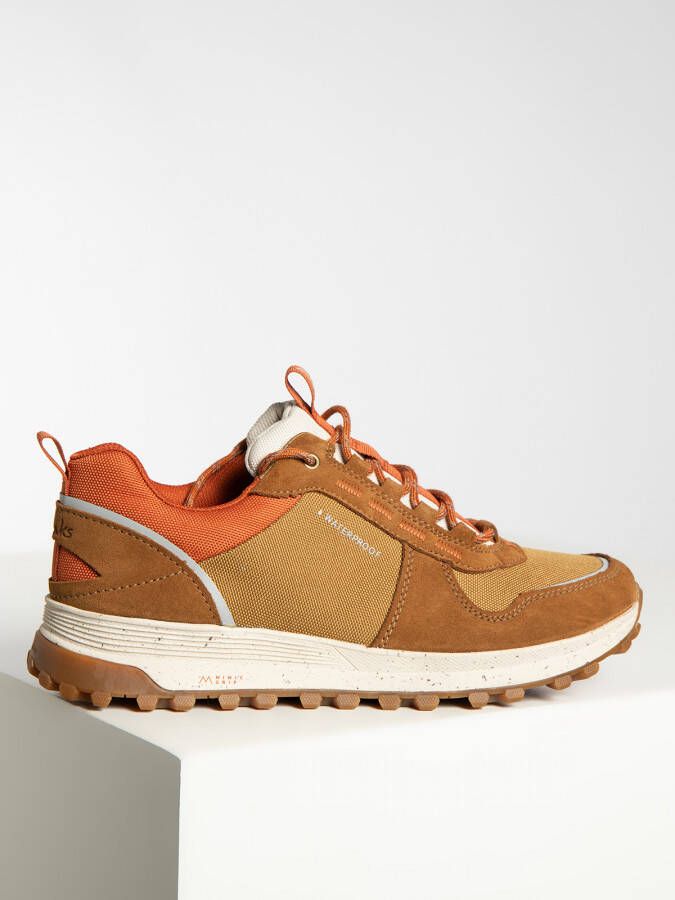 Clarks Sneakers in bruin voor Heren