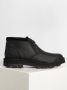 Clarks DB WP Leren Booties Zwart Heren - Thumbnail 2