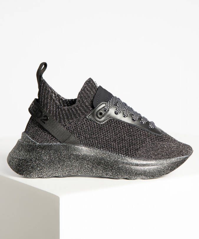 Dsquared2 Sneakers in zwart voor Dames Lace Up High Top - Schoenen .nl