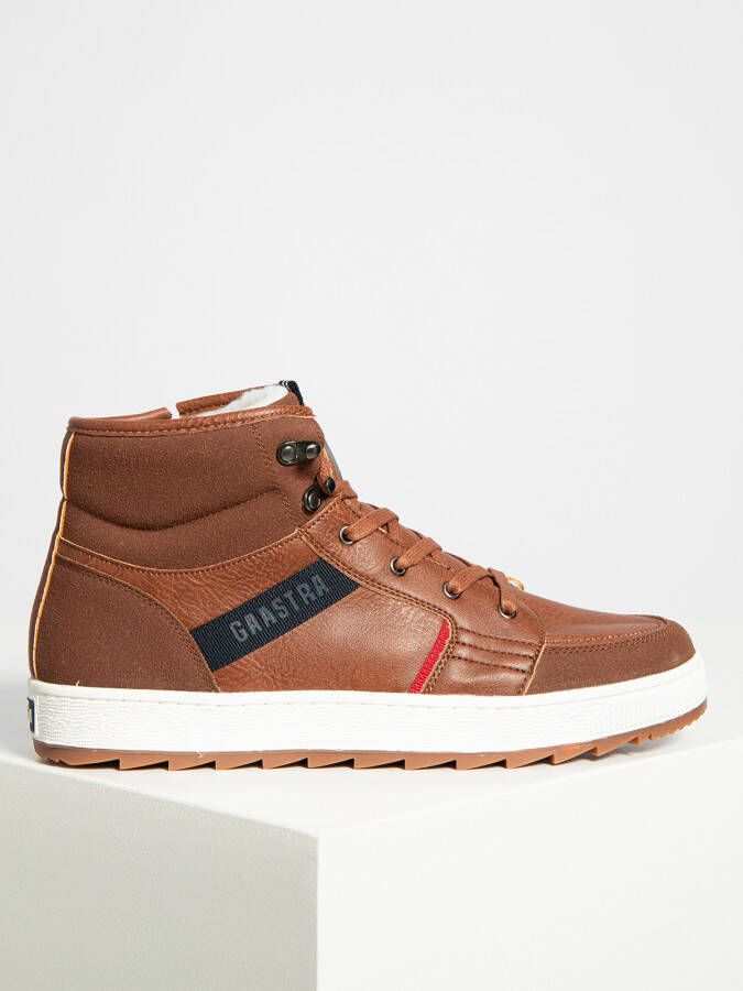 leren prieel rek Gaastra Sneakers in bruin voor Heren Remus Mid TMP - Schoenen.nl