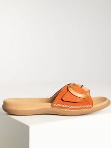 Gabor -Dames terracotta slippers & muiltjes