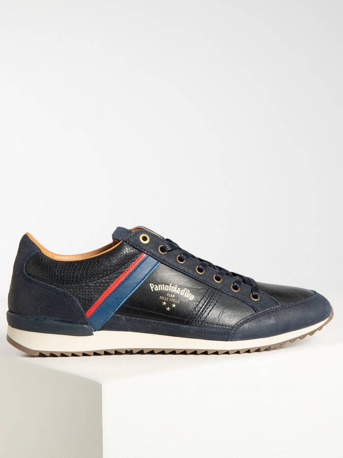 Pantofola d'Oro Matera Sneakers Heren Leren Veterschoenen Blauw