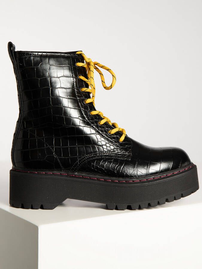 Replay Footwear Veterboots in zwart voor Dames Amity