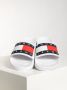 Tommy Hilfiger Badslippers in wit voor Dames Tommy Jeans Flag Pool Slide - Thumbnail 2