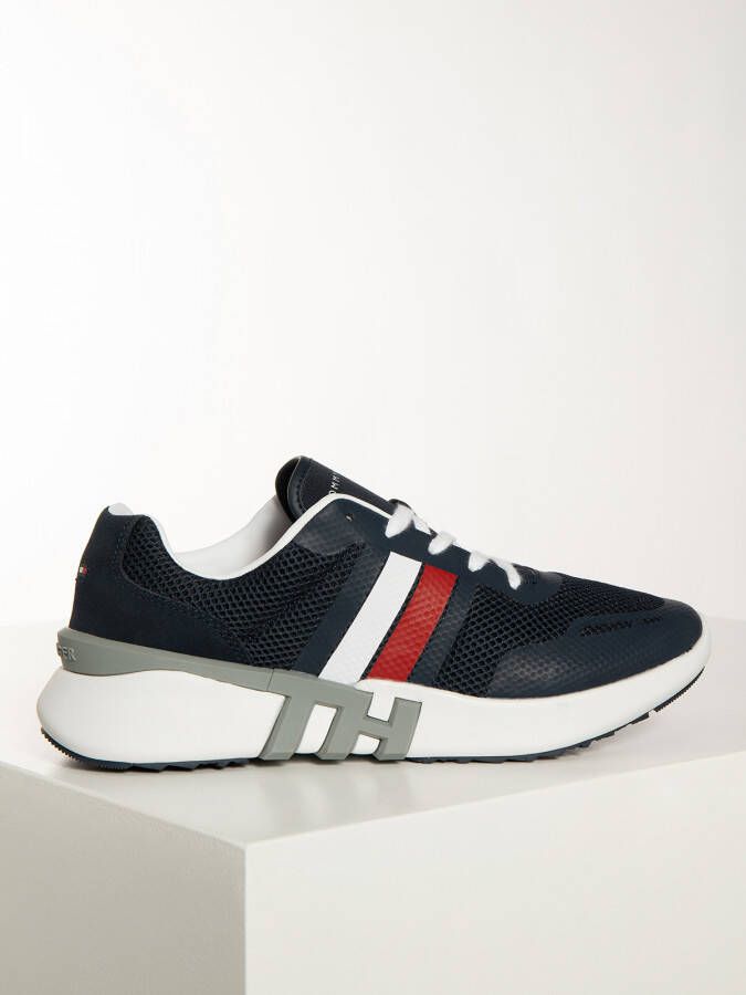 Tommy Hilfiger Sneakers in blauw voor Heren Lightweight Corporate TH Runner