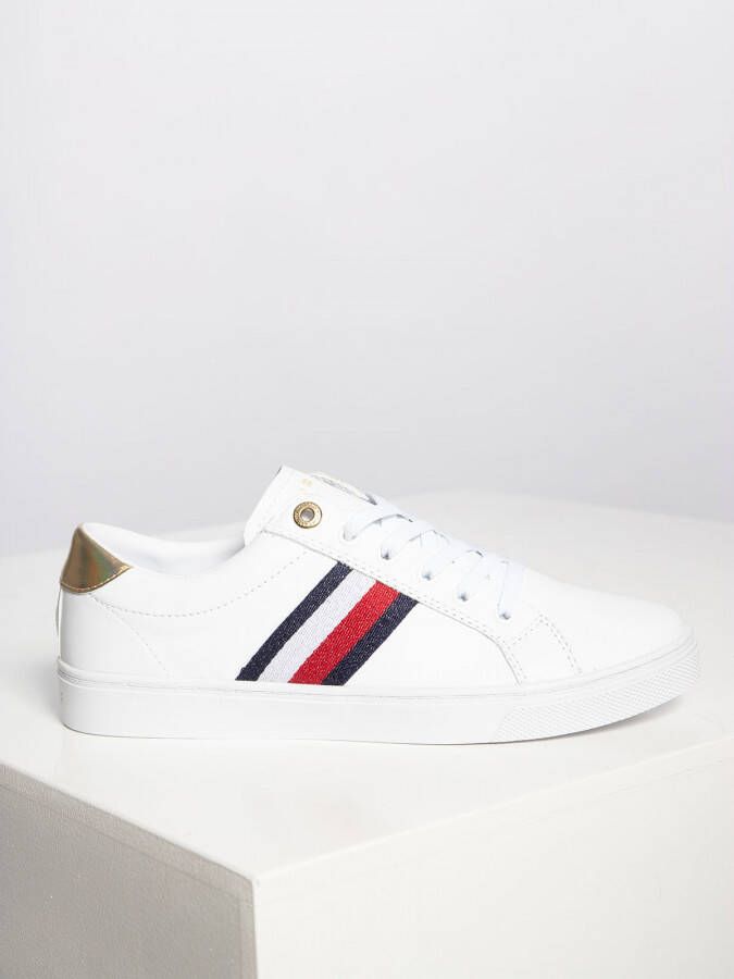 Tommy Hilfiger Sneakers in wit voor Dames TH Corporate Cupsole Sneaker