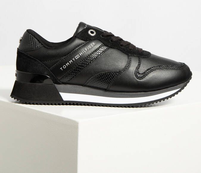 Tommy Hilfiger Sneakers in zwart voor Dames Corporate Feminine City Sneaker Schoenen