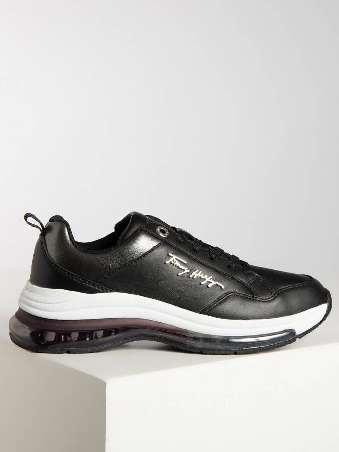 Tommy Hilfiger Sneakers in zwart voor Dames City Air Runner Metallic