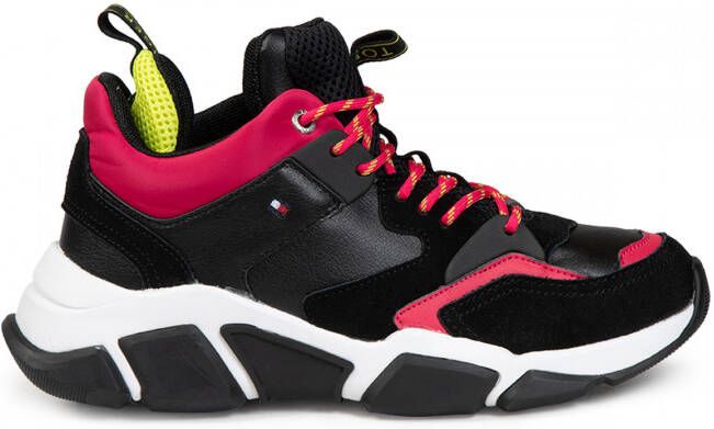 Tommy Hilfiger Sneakers in zwart voor Dames grove sneakers