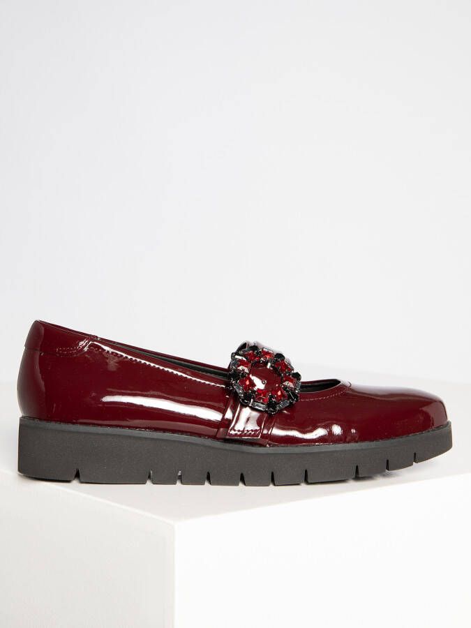 Geox Ballerina's in rood voor Dames 5. D Blenda