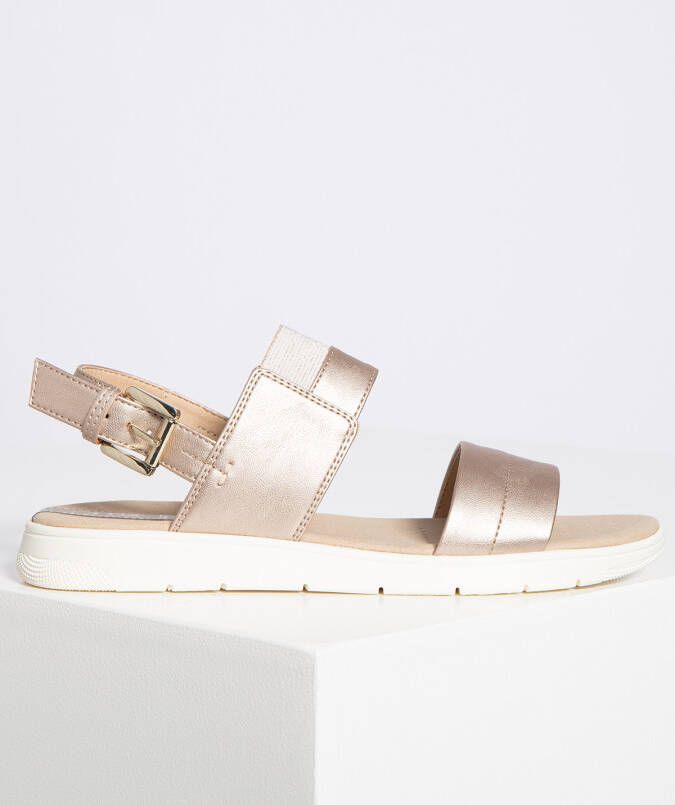 Geox Comfortabele platte sandalen voor vrouwen Beige Dames - Foto 1