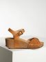 Geox Elegante Enkelband Sleehak Sandalen Brown Dames - Thumbnail 3