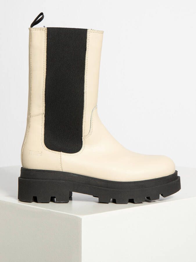 Mishumo Chelsea boots in beige voor Dames