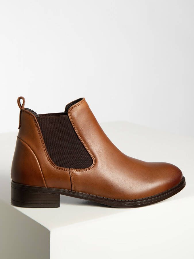 Mishumo Chelsea boots in bruin voor Dames