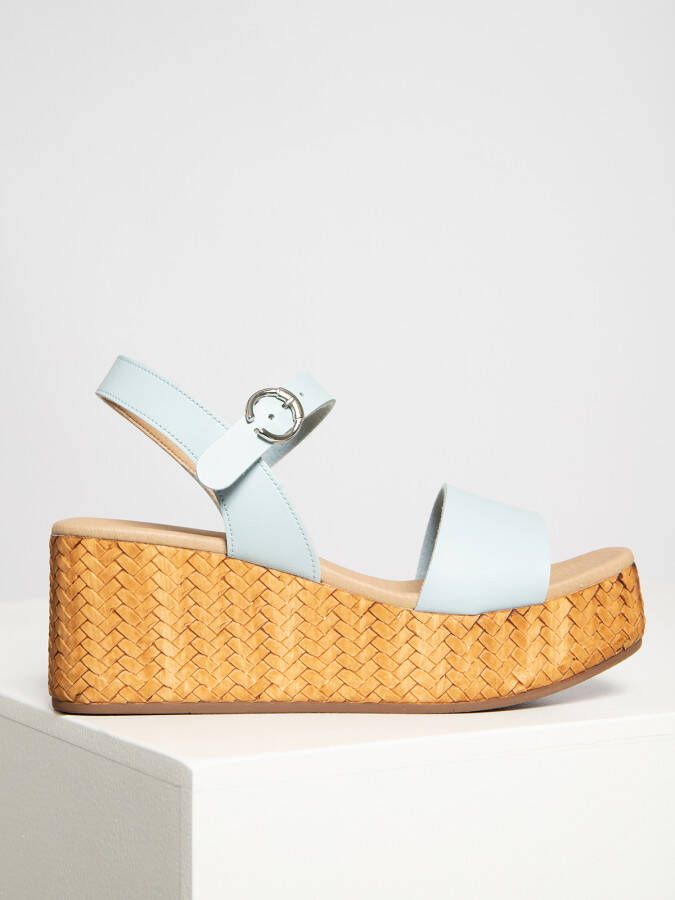 Mishumo Wedges in blauw voor Dames - Foto 1