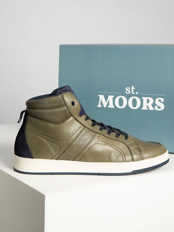St. Moors Sneakers in groen voor Heren