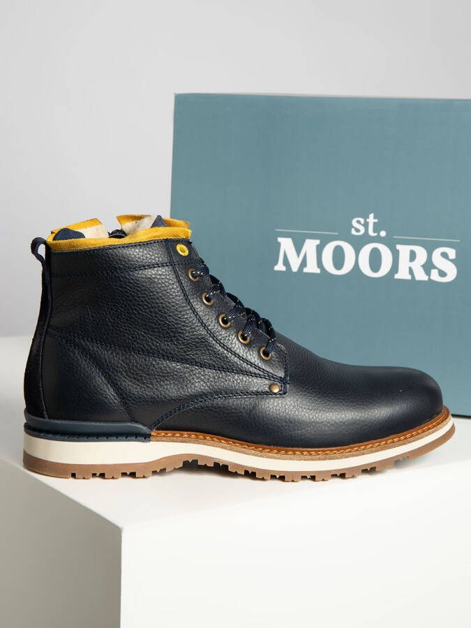 St. Moors Veterboots in blauw voor Heren