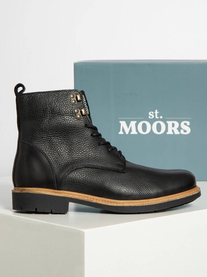 St. Moors Veterboots in zwart voor Heren