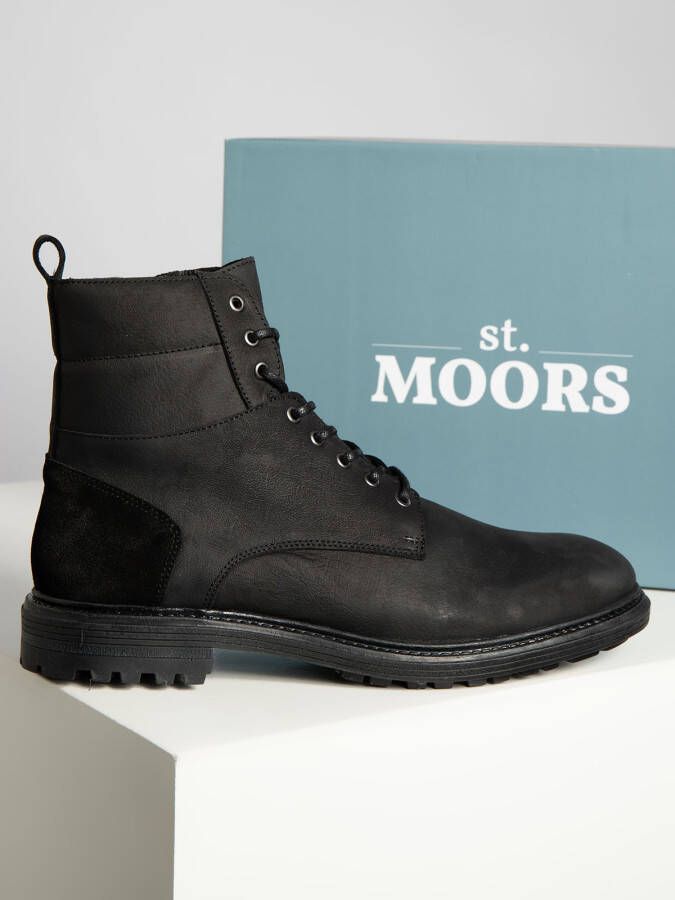 St. Moors Veterboots in zwart voor Heren