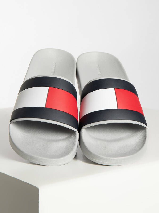 Tommy Hilfiger Badslippers in grijs voor Heren