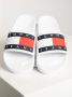 Tommy Hilfiger Badslippers in wit voor Dames Tommy Jeans Flag Pool Slide - Thumbnail 12