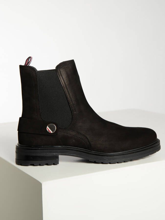 Tommy Hilfiger Chelsea boots met labeldetail model 'COIN'