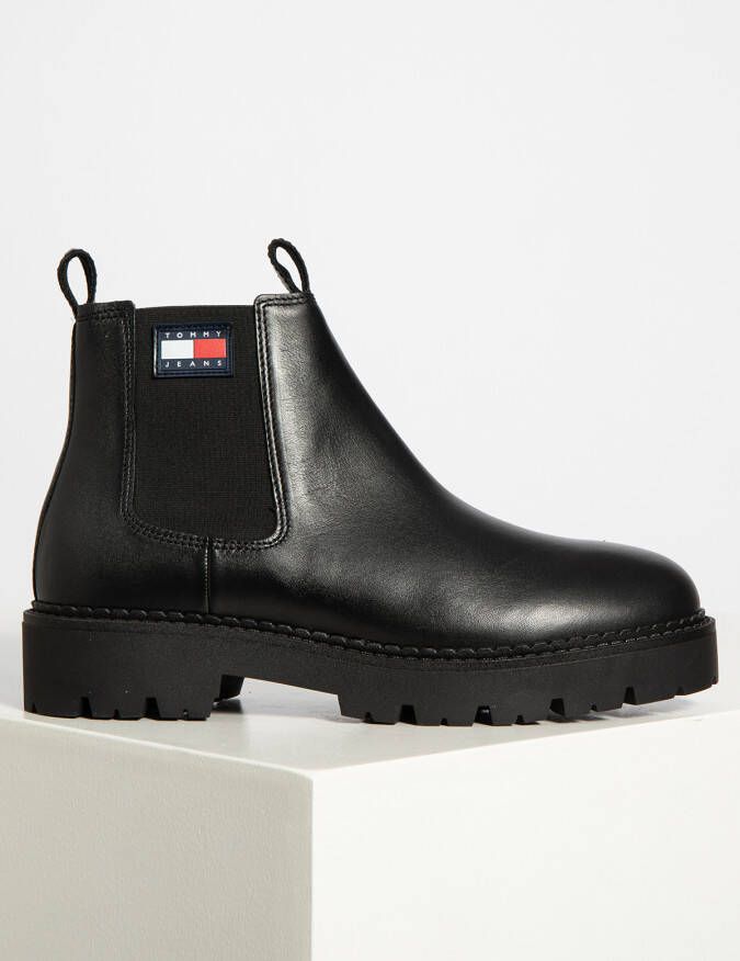 Tommy Hilfiger Chelsea boots in zwart voor Heren