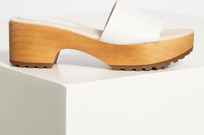 Tommy Hilfiger NU 21% KORTING Slippers FEMININE MID HEEL CLOG SANDAL met gestempeld logo