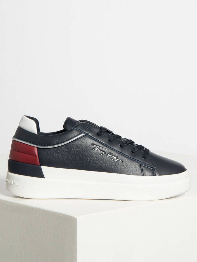 Tommy Hilfiger Sneakers CORPORATE TOMMY CUPSOLE met zijstrepen vrijetijdsschoen halfhoge schoen veterschoen - Foto 5