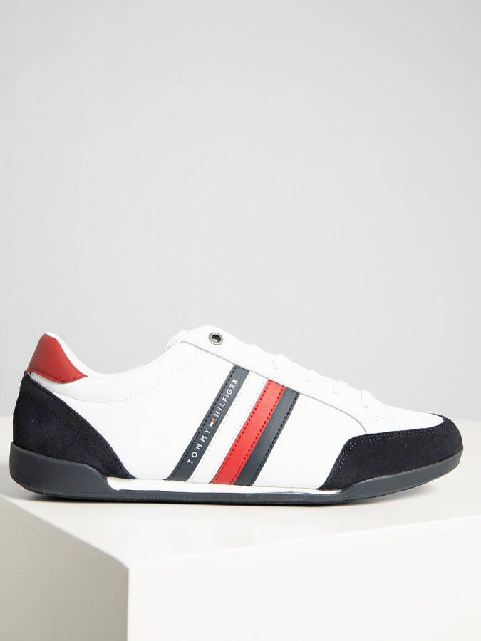 Tommy Hilfiger Sneakers in wit voor Heren Corporate Material Mix Cupsole