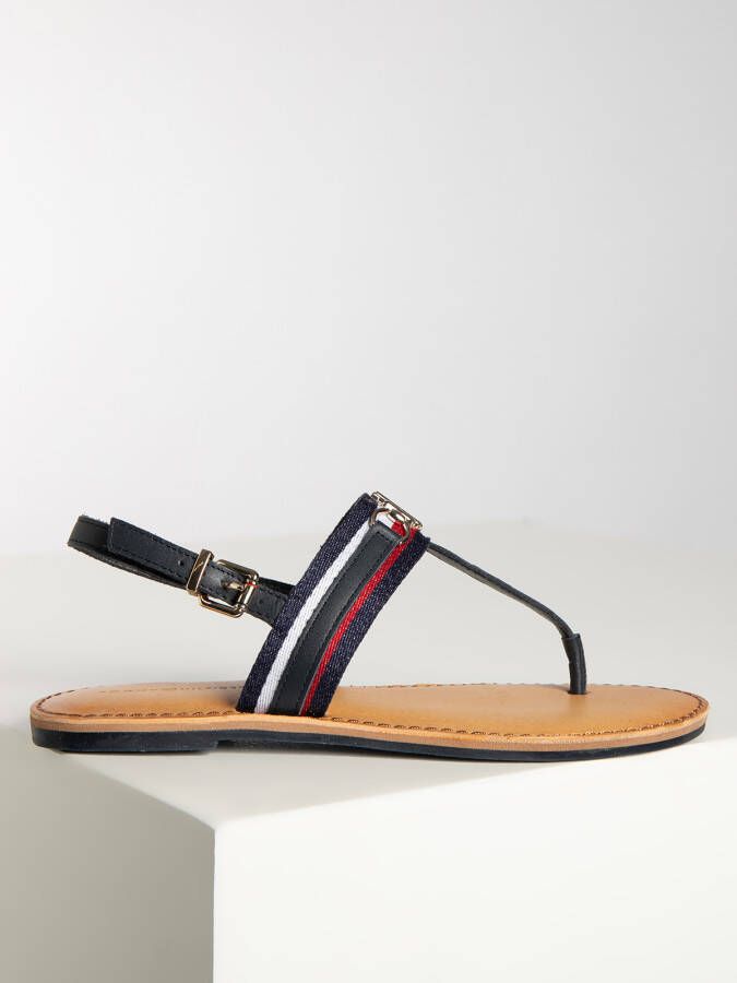 Tommy Hilfiger Teenslippers in blauw voor Dames