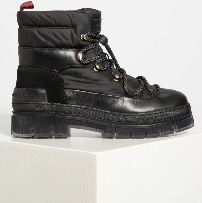 Tommy Hilfiger Veterboots in zwart voor Dames