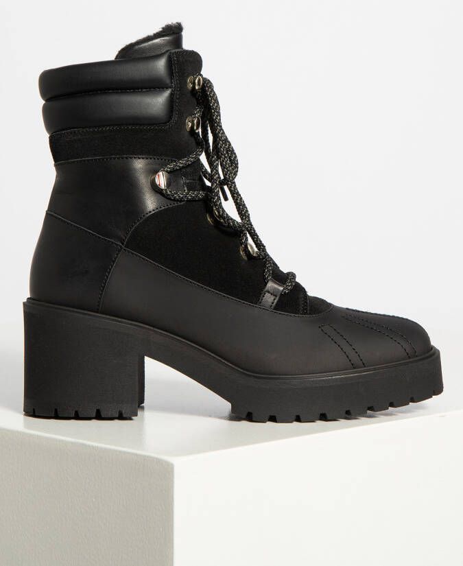 Tommy Hilfiger Veterboots in zwart voor Dames