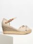 TOMMY HILFIGER Espadrilles Dames Basic Open Toe Mid Wedge Maat: 37 Materiaal: Textiel Kleur: Beige - Thumbnail 3