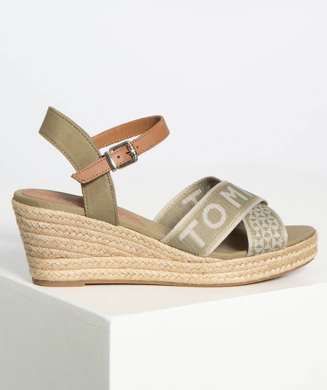 Tommy Hilfiger Wedges in groen voor Dames