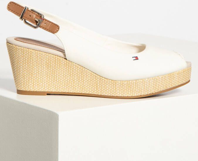 Tommy Hilfiger Iconic Elba Sling Back Sandalen Met Sleehak Grijs Vrouw - Foto 5