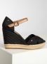 Tommy Hilfiger Wedges in zwart voor Dames Basic Opened Toe High Wedge - Thumbnail 2