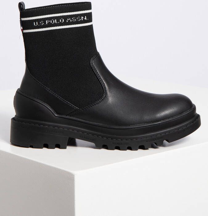 U.S. Polo Assn. Chelsea boots in zwart voor Dames - Foto 1