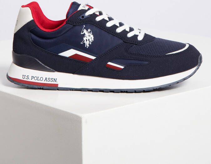 US Polo Assn U.S. POLO ASSN. Tabry 001B Heren Sneakers Schoenen Blauw TABRY001B-DBL002 - Foto 4