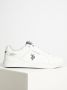 U.s. Polo Assn. Witte Polyester Sneaker met Contrasterende Details - Thumbnail 3