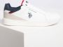 U.s. Polo Assn. Lage PU Leren Sneakers White Heren - Thumbnail 2
